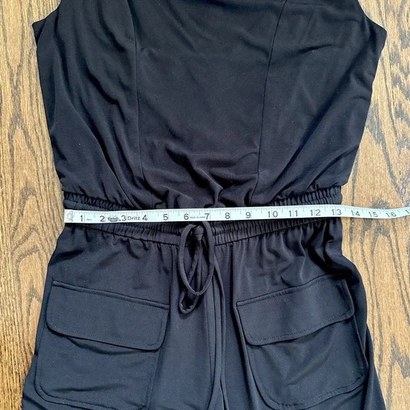 Vince‎ Camuto Black Sleeveless Wide Leg Jumpsuit Pantsuit - Picture 11 of 16